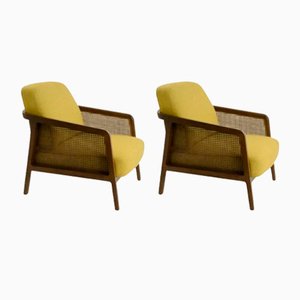 Canaletto Yellow Vienna Lounge Armchair by Colé Italia, Set of 2