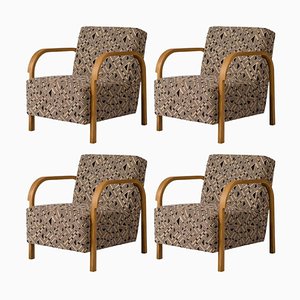 Jennifer Shorto / Kongaline & Seafoam Arch Lounge Chairs by Mazo Design, Set of 4