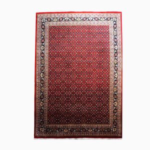 Indian Geometric Red Herati Rug