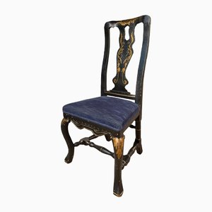 Antique Queen Anne Jappened Side Chair, 1710s