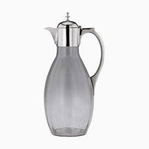 English Glass Jug in Victorian Silver from Aldwinckle & Slater, London, 1893