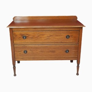 2-Drawer Oak Chest of Drawers
