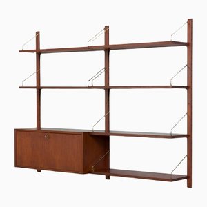 Wall Unit with Secretaire or Bar Cabinet by Poul Cadovius, Denmark, 1960s