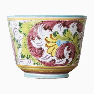 Macetero italiano de cerámica, años 60
