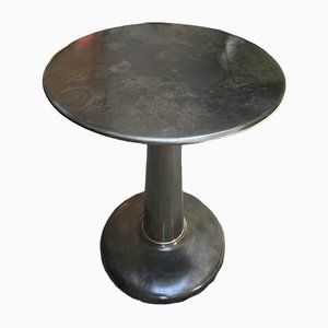 Vintage French Industrial Metal Bistro Table from Tolix, 1950s