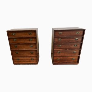 Rosewood Chest of Drawers by Henning Koch, 1960s, Set of 2