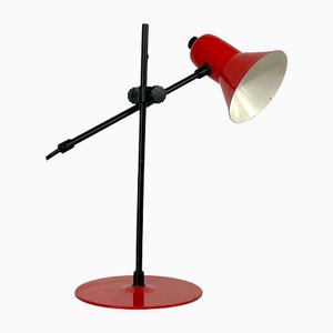 Lampe de Bureau Rouge de Veneta Lumi, Italie, 1970s