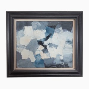 Abstract Painting, 1956, Oil on Canvas, Framed