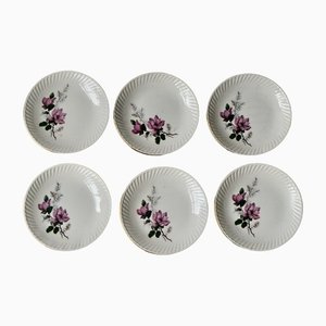 Piatti bohémien in ceramica di Gien, Francia, anni '50, set di 6