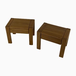 Household Chevets Regain in Solid Elm from Maison Regain, 1970s, Set of 2