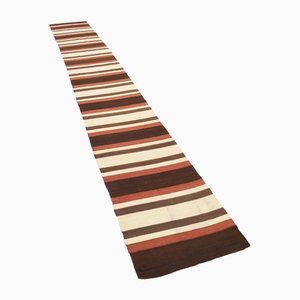 Alfombra de pasillo Kilim larga de lana