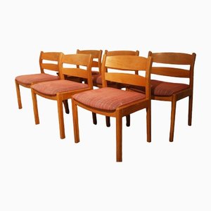 Danish Dinning Chairs from FDB Mobler Denmark, Set of 6