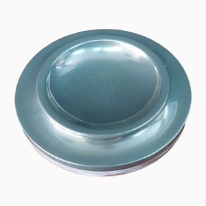 Italian Centerpiece in Metal and Wood by Trussardi Maison, 1970s