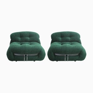 Set of Soriana Lounge Chairs by Tobia Scarpa for Cassina, 1960s