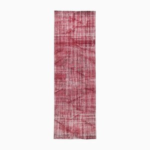 Tapis de Couloir Vintage Couleur Vin Rouge