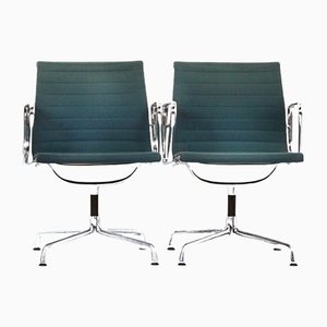 Stühle Ea 107 von Charles & Ray Eames für Vitra, 1980er, 2er Set