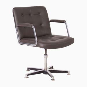 Leather Office Chair with Armrests from AP Originals, 1970s