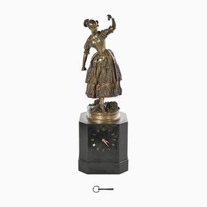 Bronze Fanny Elssler Sculpture by Jean-Auguste Barre