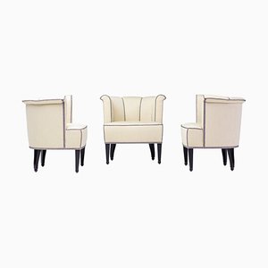 Allegasse Armchairs by Josef Hoffmann for Wittmann, Set of 3