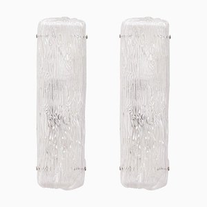 Große Wandleuchten von Toni Zuccheri für Venini, 2er Set