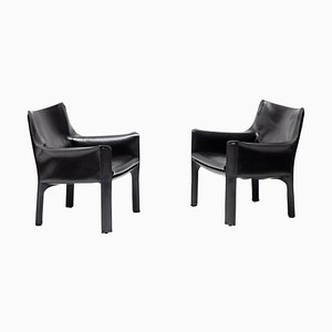 Cab 414 Lounge Chairs by Mario Bellini for Cassina, Set of 2