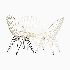 Sedie Combex a rete di Cees Braakman, set di 3