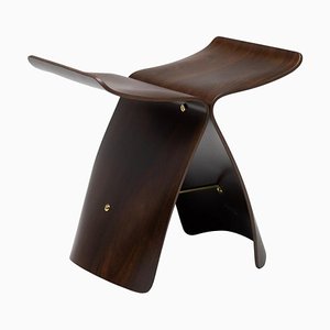 Tabouret Butterfly en Palissandre par Sori Yanagi