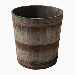 Large Wooden Vat Container for Grapes, Italy