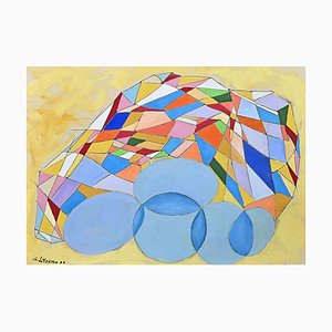 Giorgio Lo Fermo, Abstract Composition, Original Oil on Canvas, 2022