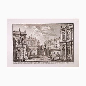 Giuseppe Vasi, Monastery and Church of the Ss. Domenico, Etching, Late 18th-Century