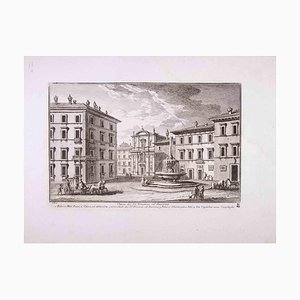 Giuseppe Vasi, Church of S. Venanzio, Original Etching, Late 18th-Century