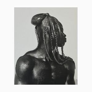 Herb Ritts, Dijmon mit Krake, 2012, Schwarz-Weiß-Fotografie