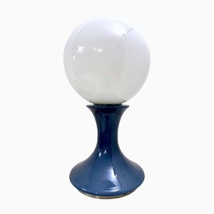 Mid-Century Blue Murano Glass Table Lamp by Carlo Nason, Italy, 1960s