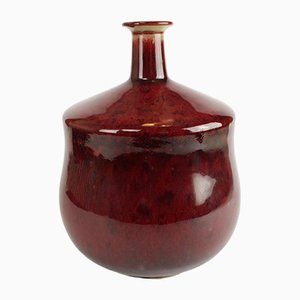 Large Oxblood Glaze Vase/ by Sven Hofverberg