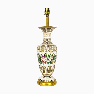 Lampe de Bureau Victorienne Antique en Verre