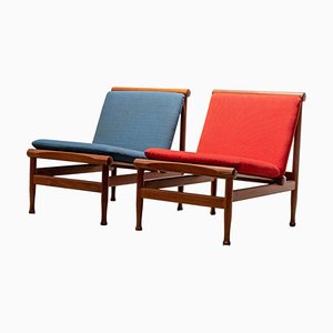 Sessel aus Teak von Kai Lyngfeld Larsen für Søborg Møbelfabrik, 1960er, 2er Set