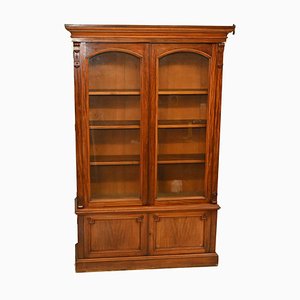 Victorian Library Bookcase Cabinet in Mahogany, 1840