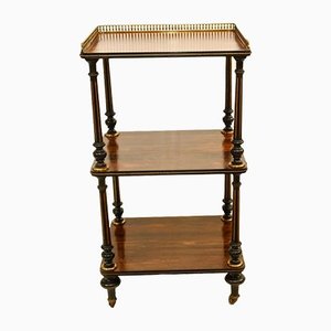 Victorian Whatnot Shelf Trolley in Rosewood, 1860