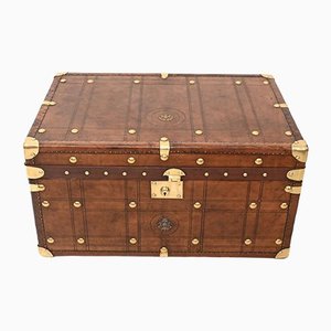 Vintage Luggage Trunk Case in Leather