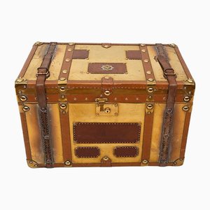 Baúl de viaje vintage de cobre