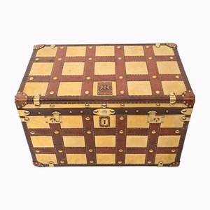 Luggage Trunk Case in Copper and Leather