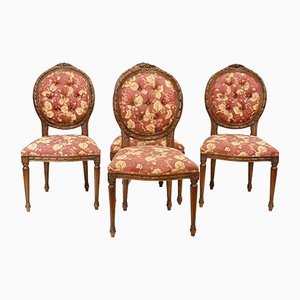 Victorian Dining Chairs in Mahogany, 1880, Set of 4