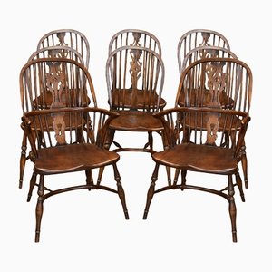 Windsor Dining Chairs, Set of 8