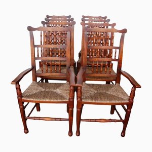 English Chairs with Spindleback, Set of 8