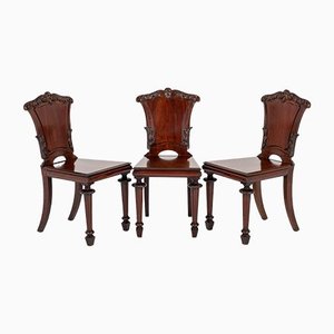 Chaises d'Entrée William IV Antiques, Set de 3