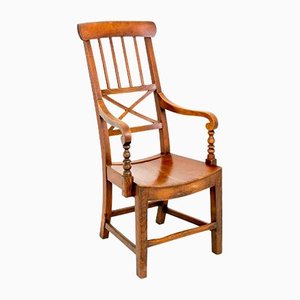 Antique Farmhouse Country Chair in Elm, 1800