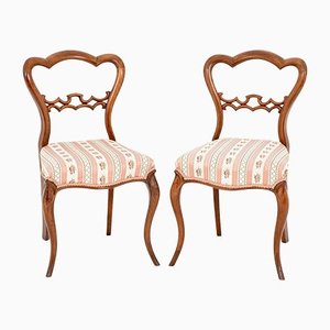 Antique Victorian Side Chairs, 1860, Set of 2