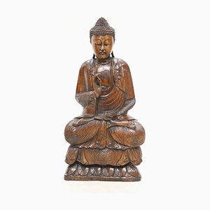 Vintage Carved Buddha Statue