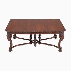 Chippendale Dining Table in Mahogany with Extending Leaves