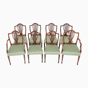 Mahogany Dining Chairs, Set of 8